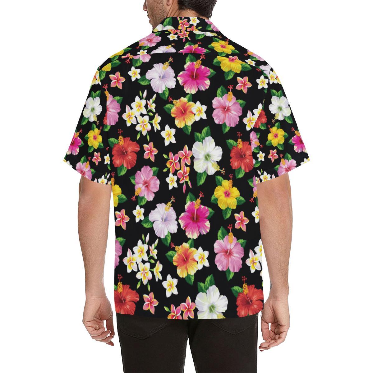 Hibiscus Pattern Print Design HB025 Men Hawaiian Shirt-JorJune