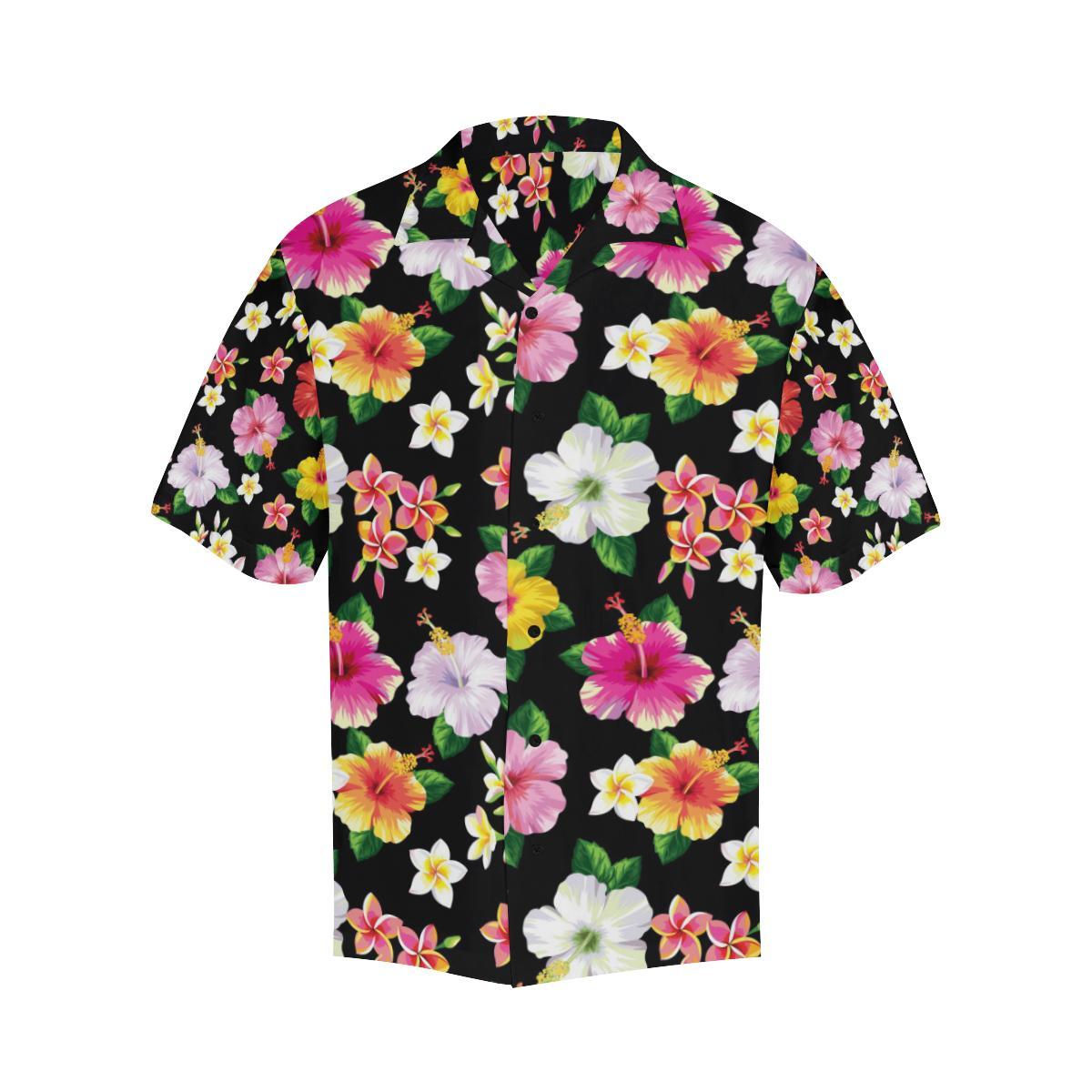 Hibiscus Pattern Print Design HB025 Men Hawaiian Shirt-JorJune