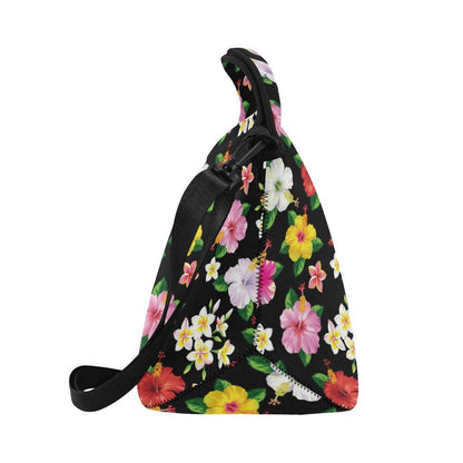 Hibiscus Pattern Print Design HB025 Neoprene Lunch Bag-JorJune