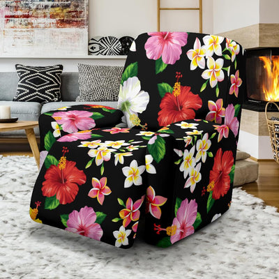 Hibiscus Pattern Print Design HB025 Recliner Slipcover-JORJUNE.COM