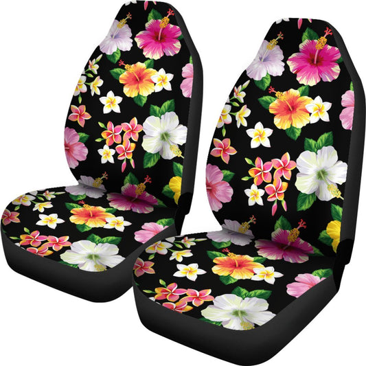 Hibiscus Pattern Print Design HB025 Universal Fit Car Seat Covers-JorJune