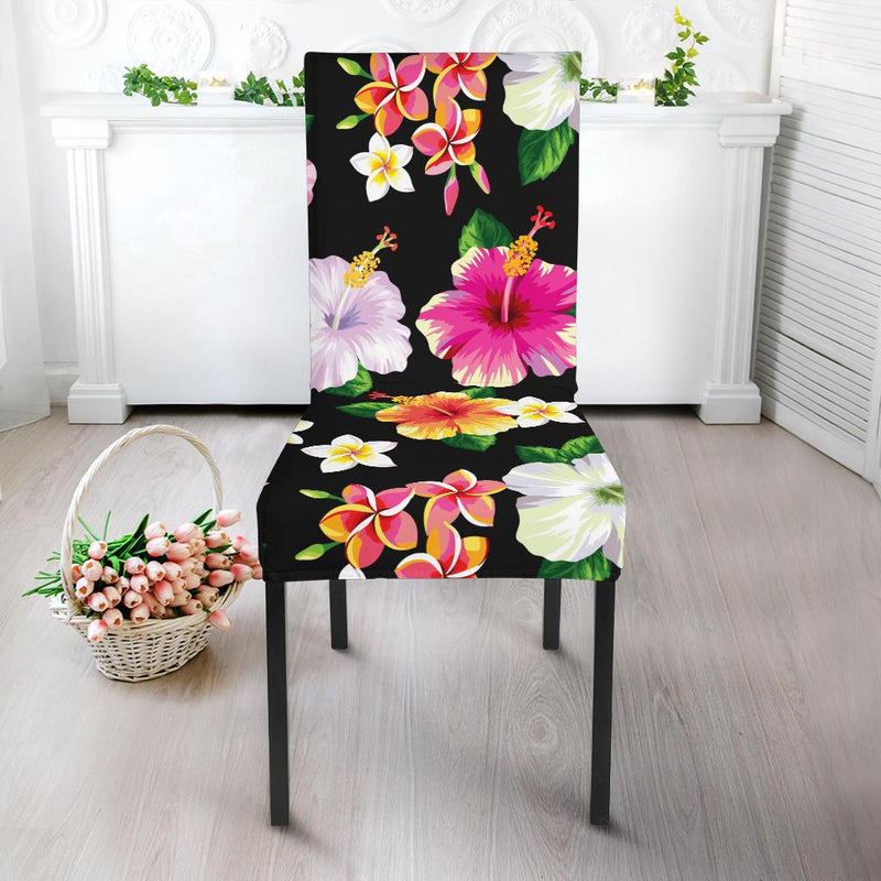 Hibiscus Pattern Print Design HB025/Dining-Chair-Slipcover.jpg Dining Chair Slipcover-JORJUNE.COM