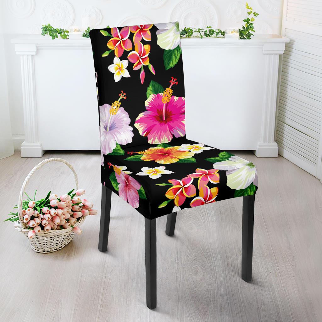 Hibiscus Pattern Print Design HB025/Dining-Chair-Slipcover.jpg Dining Chair Slipcover-JORJUNE.COM