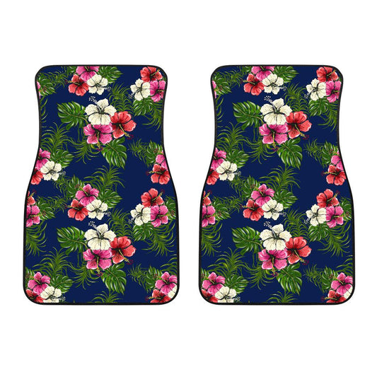 Hibiscus Pattern Print Design HB028 Car Floor Mats-JorJune