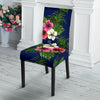 Hibiscus Pattern Print Design HB028 Dining Chair Slipcover-JORJUNE.COM