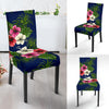 Hibiscus Pattern Print Design HB028 Dining Chair Slipcover-JORJUNE.COM