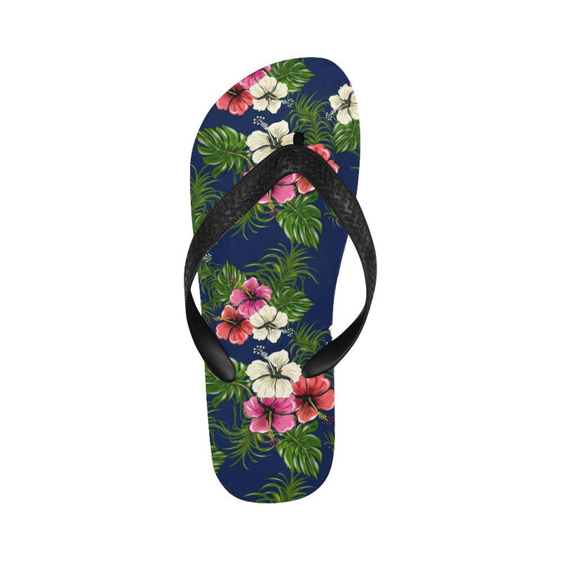 Hibiscus Pattern Print Design HB028 Flip Flops-JorJune