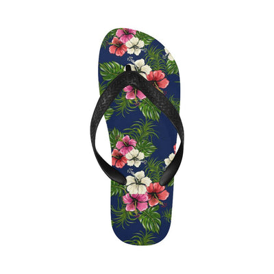 Hibiscus Pattern Print Design HB028 Flip Flops-JorJune