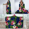 Hibiscus Pattern Print Design HB028 Hooded Blanket-JORJUNE.COM