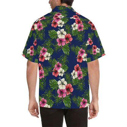 Hibiscus Pattern Print Design HB028 Men Hawaiian Shirt-JorJune