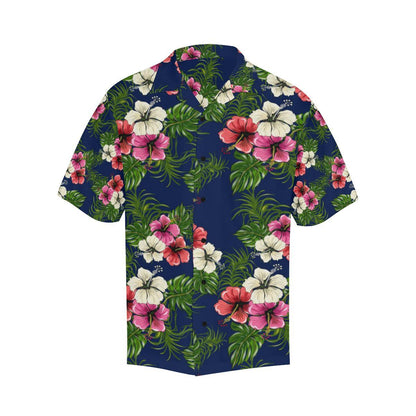 Hibiscus Pattern Print Design HB028 Men Hawaiian Shirt-JorJune