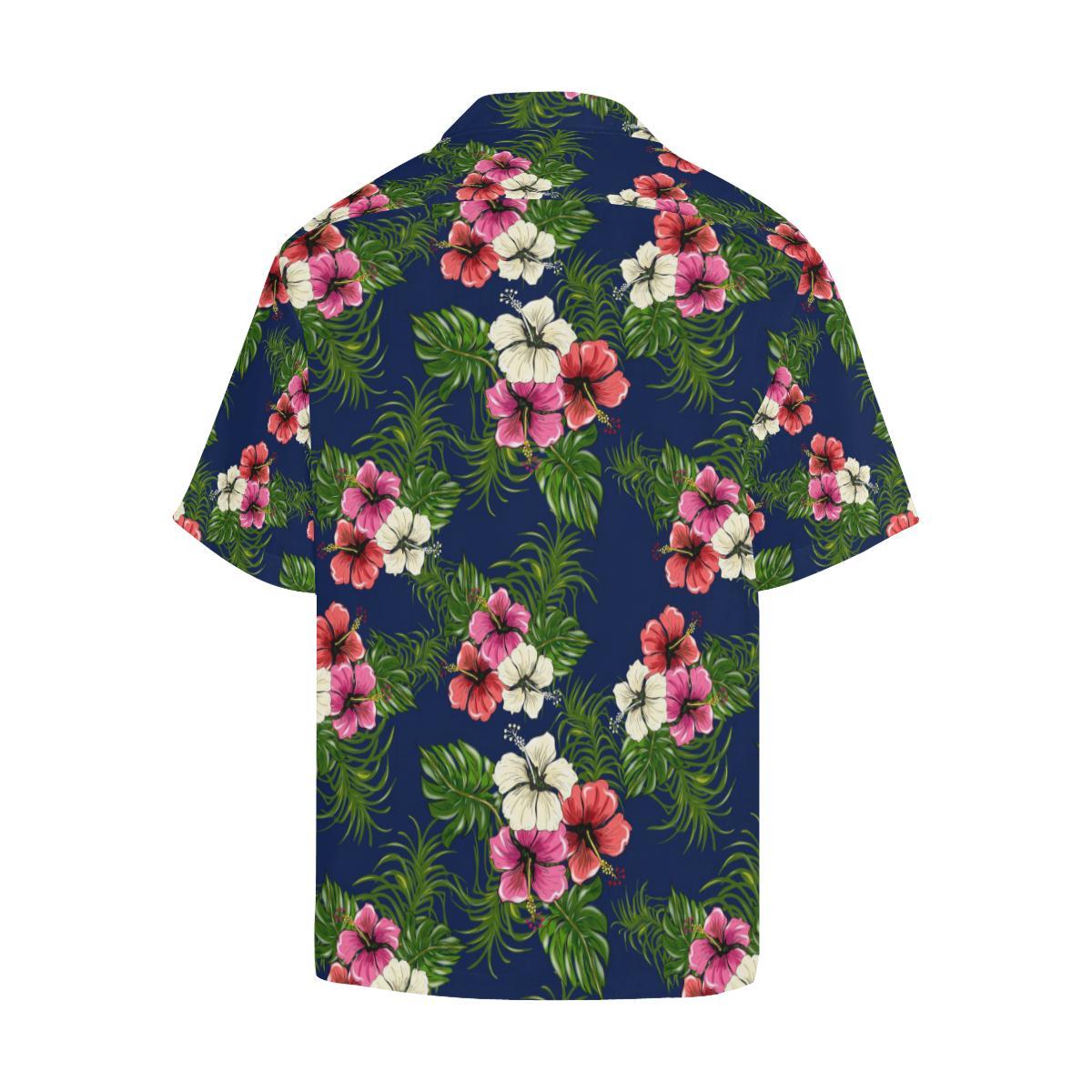 Hibiscus Pattern Print Design HB028 Men Hawaiian Shirt-JorJune