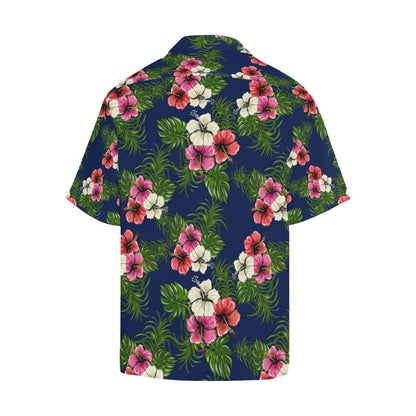 Hibiscus Pattern Print Design HB028 Men Hawaiian Shirt-JorJune