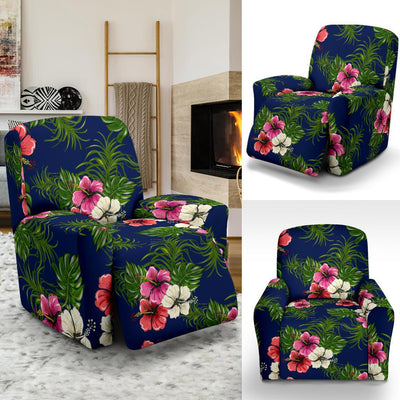 Hibiscus Pattern Print Design HB028 Recliner Slipcover-JORJUNE.COM