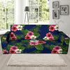 Hibiscus Pattern Print Design HB028 Sofa Slipcover-JORJUNE.COM