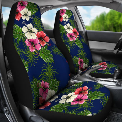 Hibiscus Pattern Print Design HB028 Universal Fit Car Seat Covers-JorJune