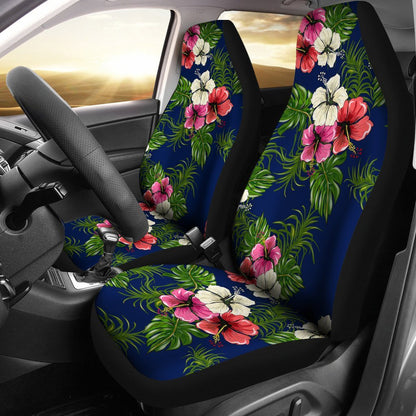 Hibiscus Pattern Print Design HB028 Universal Fit Car Seat Covers-JorJune