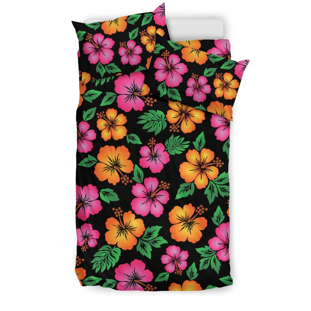 Hibiscus Pattern Print Design HB029 Duvet Cover Bedding Set-JORJUNE.COM