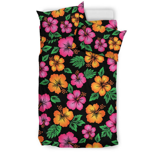 Hibiscus Pattern Print Design HB029 Duvet Cover Bedding Set-JORJUNE.COM