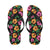 Hibiscus Pattern Print Design HB029 Flip Flops-JorJune