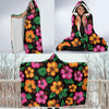 Hibiscus Pattern Print Design HB029 Hooded Blanket-JORJUNE.COM