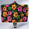 Hibiscus Pattern Print Design HB029 Hooded Blanket-JORJUNE.COM