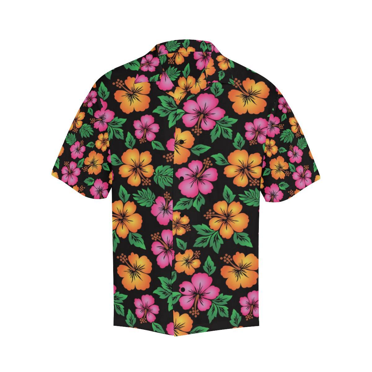 Hibiscus Pattern Print Design HB029 Men Hawaiian Shirt-JorJune
