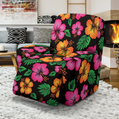 Hibiscus Pattern Print Design HB029 Recliner Slipcover-JORJUNE.COM