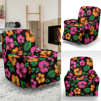 Hibiscus Pattern Print Design HB029 Recliner Slipcover-JORJUNE.COM