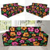 Hibiscus Pattern Print Design HB029 Sofa Slipcover-JORJUNE.COM