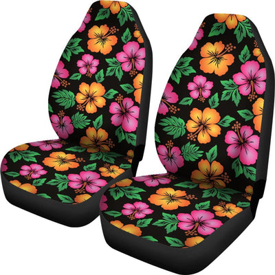 Hibiscus Pattern Print Design HB029 Universal Fit Car Seat Covers-JorJune