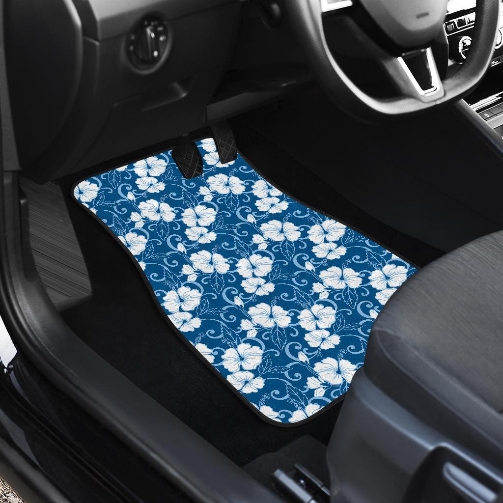 Hibiscus Pattern Print Design HB03 Car Floor Mats-JorJune