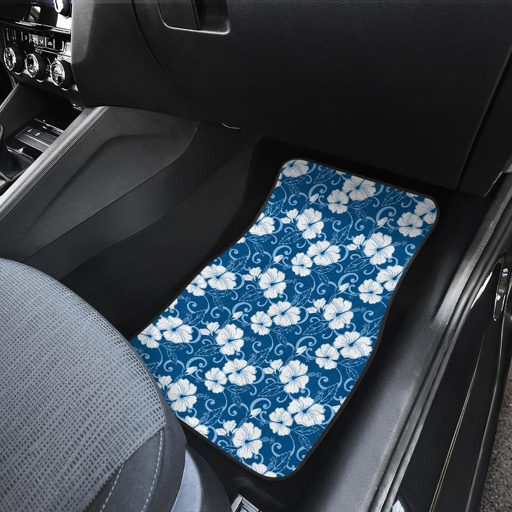 Hibiscus Pattern Print Design HB03 Car Floor Mats-JorJune
