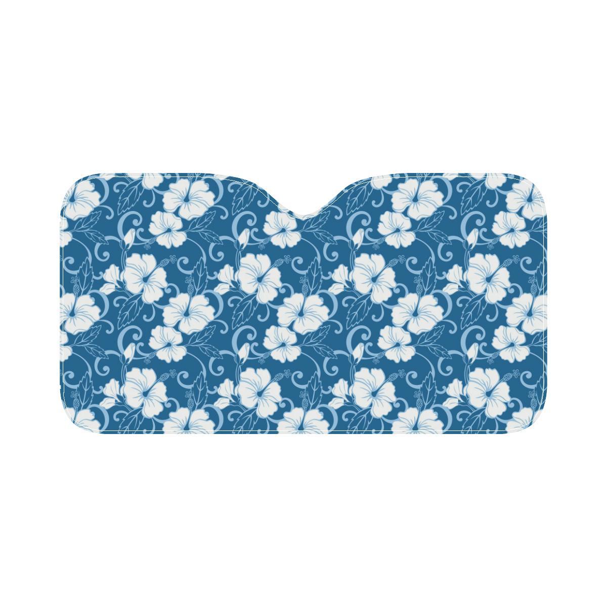 Hibiscus Pattern Print Design HB03 Car Sun Shade-JorJune