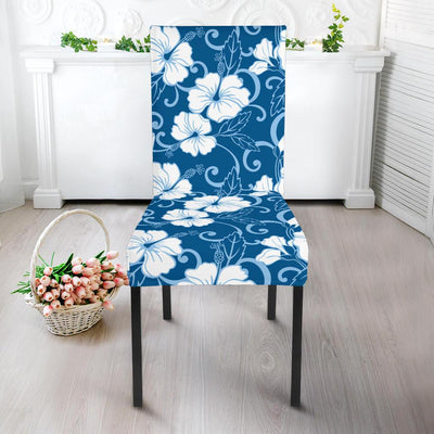 Hibiscus Pattern Print Design HB03 Dining Chair Slipcover-JORJUNE.COM