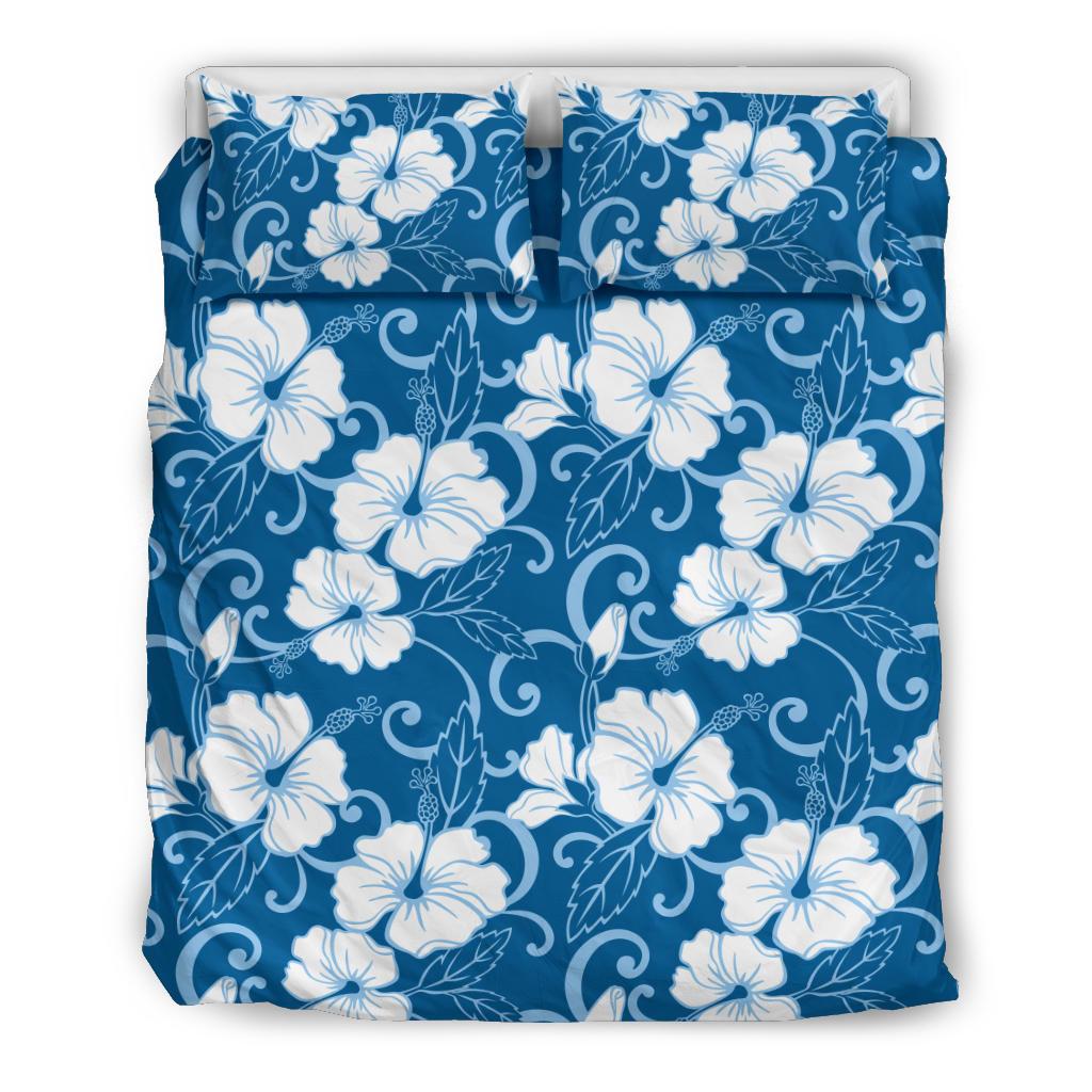 Hibiscus Pattern Print Design HB03 Duvet Cover Bedding Set-JORJUNE.COM