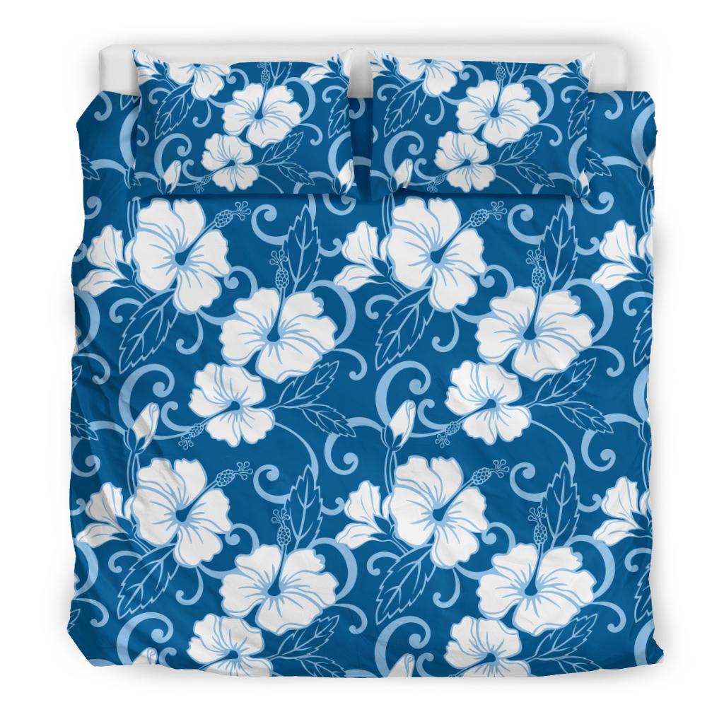 Hibiscus Pattern Print Design HB03 Duvet Cover Bedding Set-JORJUNE.COM