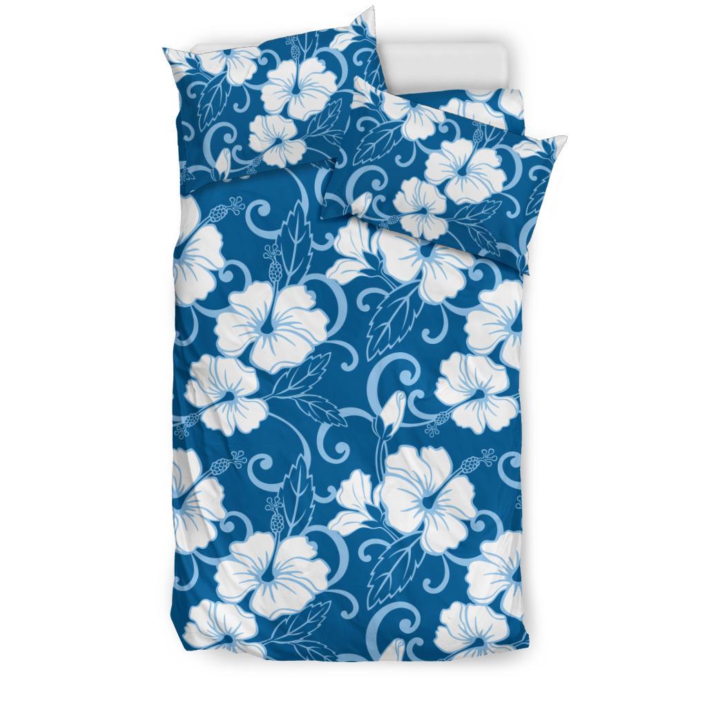Hibiscus Pattern Print Design HB03 Duvet Cover Bedding Set-JORJUNE.COM