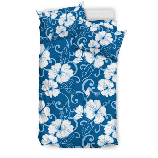 Hibiscus Pattern Print Design HB03 Duvet Cover Bedding Set-JORJUNE.COM
