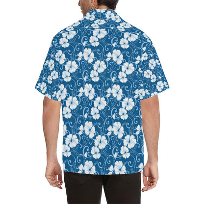 Hibiscus Pattern Print Design HB03 Men Hawaiian Shirt-JorJune