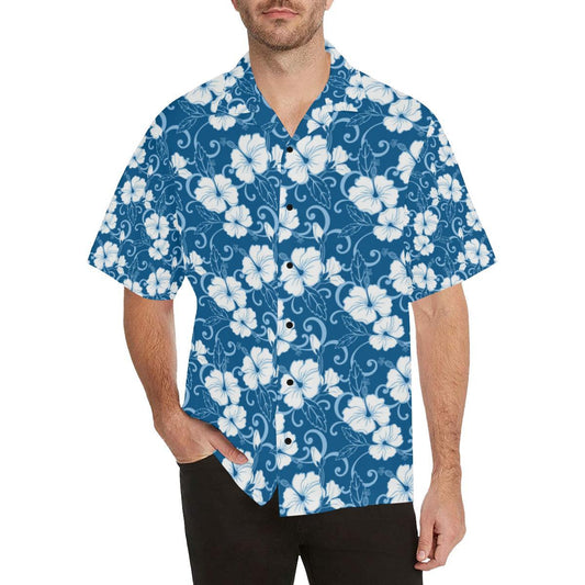 Hibiscus Pattern Print Design HB03 Men Hawaiian Shirt-JorJune