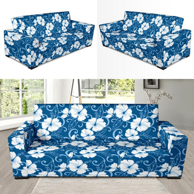 Hibiscus Pattern Print Design HB03 Sofa Slipcover-JORJUNE.COM