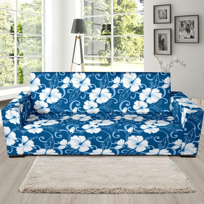 Hibiscus Pattern Print Design HB03 Sofa Slipcover-JORJUNE.COM