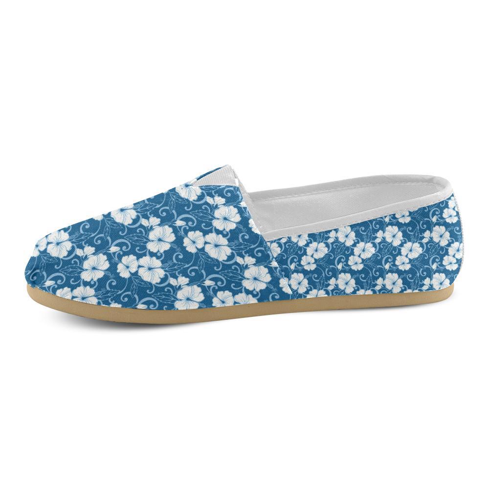 Hibiscus Pattern Print Design HB03 Women Casual Shoes-JorJune.com