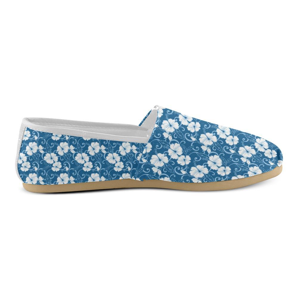 Hibiscus Pattern Print Design HB03 Women Casual Shoes-JorJune.com