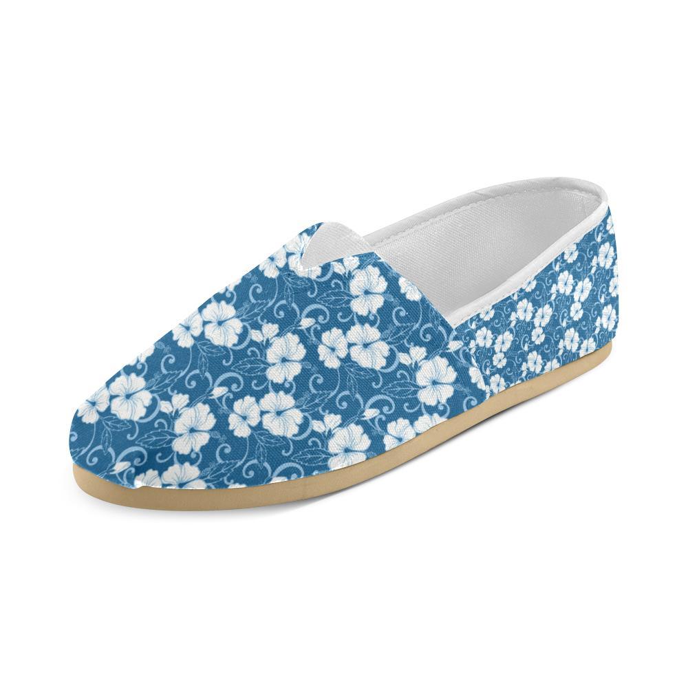 Hibiscus Pattern Print Design HB03 Women Casual Shoes-JorJune.com