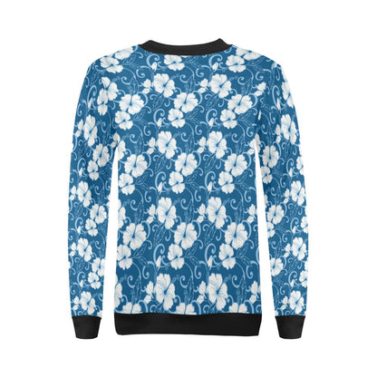 Hibiscus Pattern Print Design HB03 Women Long Sleeve Sweatshirt-JorJune