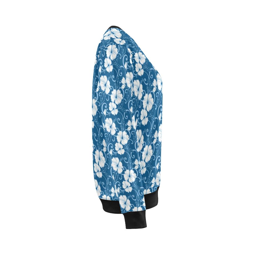 Hibiscus Pattern Print Design HB03 Women Long Sleeve Sweatshirt-JorJune