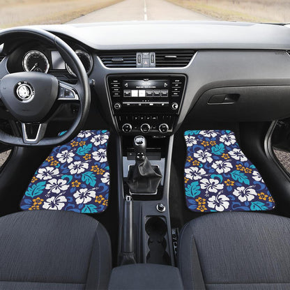 Hibiscus Pattern Print Design HB030 Car Floor Mats-JorJune
