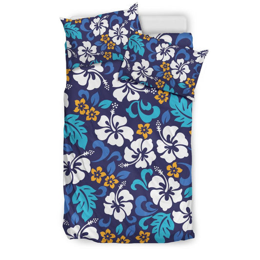 Hibiscus Pattern Print Design HB030 Duvet Cover Bedding Set-JORJUNE.COM